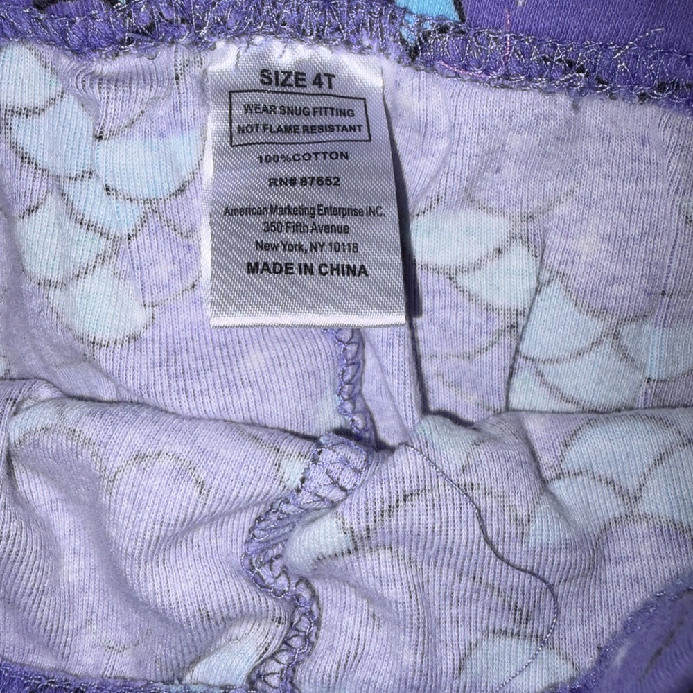 Gabby Dollhouse 2 PIECE Pajama Set Charming Cat in Mint and Lavender - Picture 6 of 8